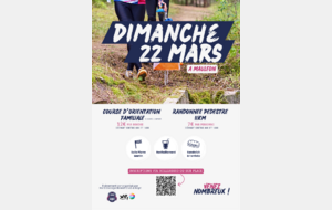 Randonnée et course d’orientation le dimanche 22 mars ! 🥾