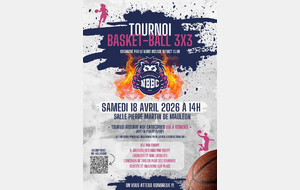 Tournoi 3x3 - Samedi 18 avril 2026 ! 🏀