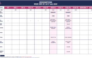 Programme du week-end - 16 / 17 Mai