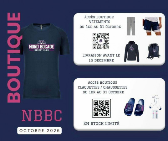 Boutique - Octobre 2026