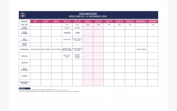 Désignations week-end du 1-2 nov