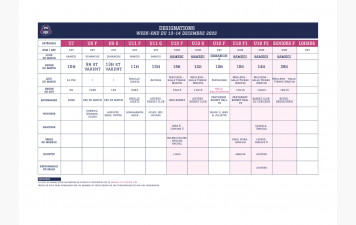 désignation week end 13-14 décembre