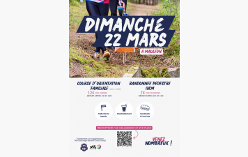 Randonnée et course d’orientation le dimanche 22 mars ! 🥾