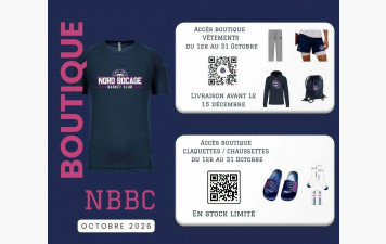 Boutique - Octobre 2026