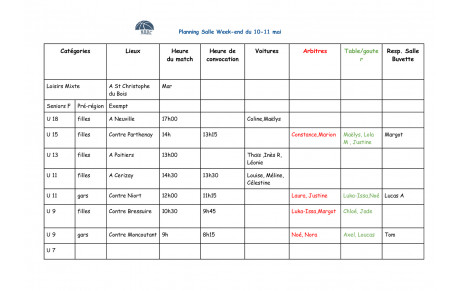 convocation 10-11 mai